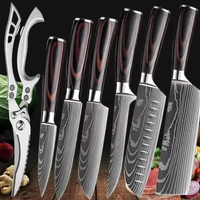 Drawknife Blade - Şef Japon Mutfak Bıçağı 7CR17 Yüksek