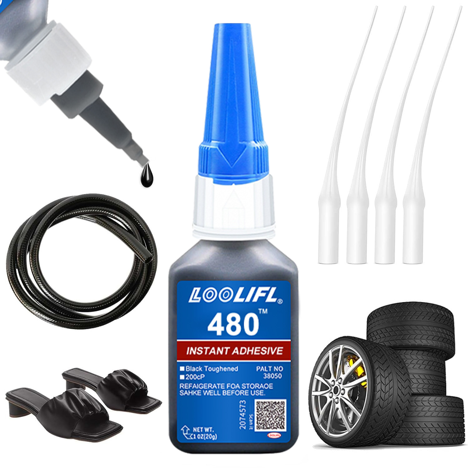 Woodworking Glue - 480 Siyah Güçlü Hızlı Kuruyan Yapıştırıcı,