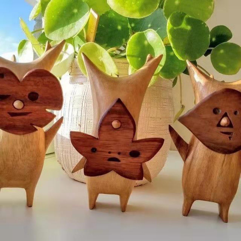 Woodworking Resin - 1/2/3 adet Ahşap Korok Heykeli Ev